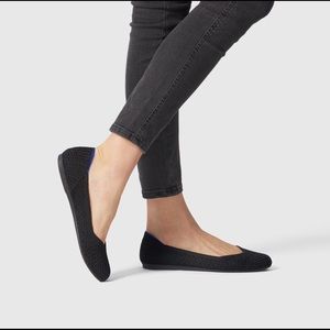 ROTHY’S BLACK HONEYCOMB BALLET FLATS SIZE 8